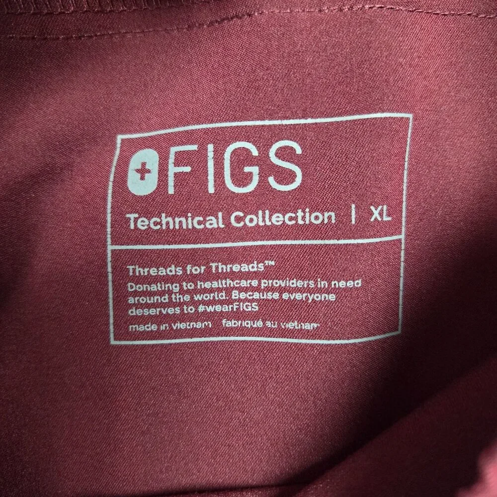 Figs Tansen Jogger Scrub Pant Mens XL Burgundy‎ MXXSW2004